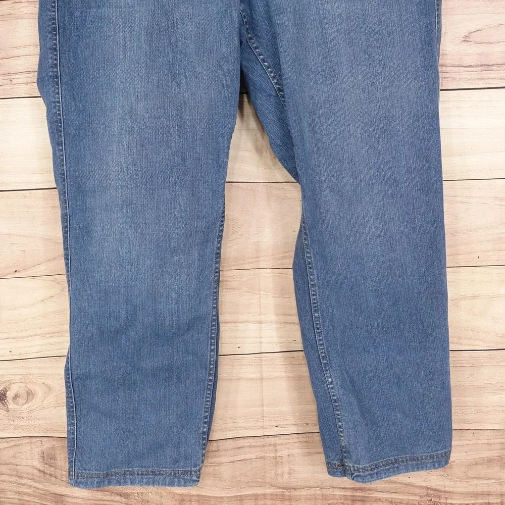 Kirkland Signature Jeans Mens 38x29 Blue Medium Wash Straight Stretch Denim